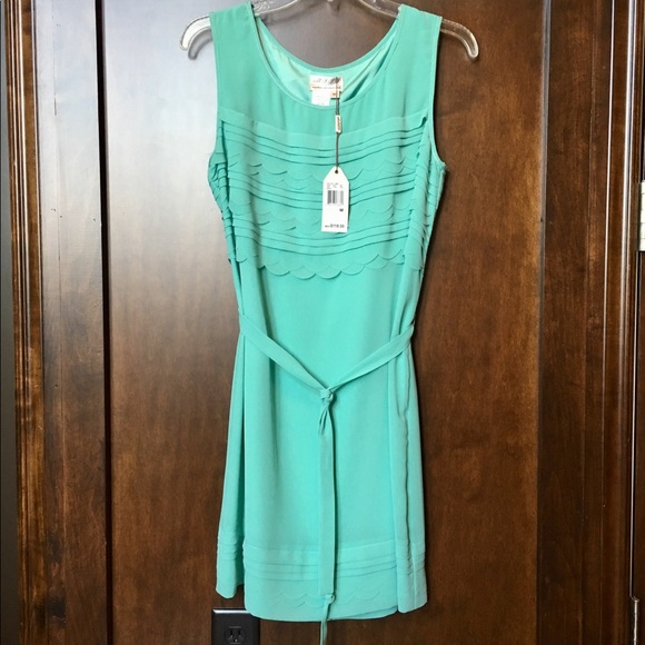 Max Studio Specialty Mint Midi Sleeveless Dress M - Picture 6 of 7